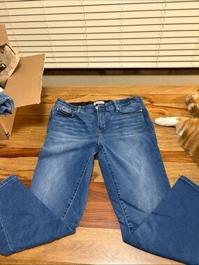 Angels Women’s Straight-Leg Jeans in Blue